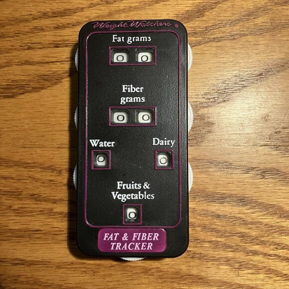 Vintage 90s Weight Watchers Fat & Fiber Tracker Manual Tracker No Box - Picture 2 of 9
